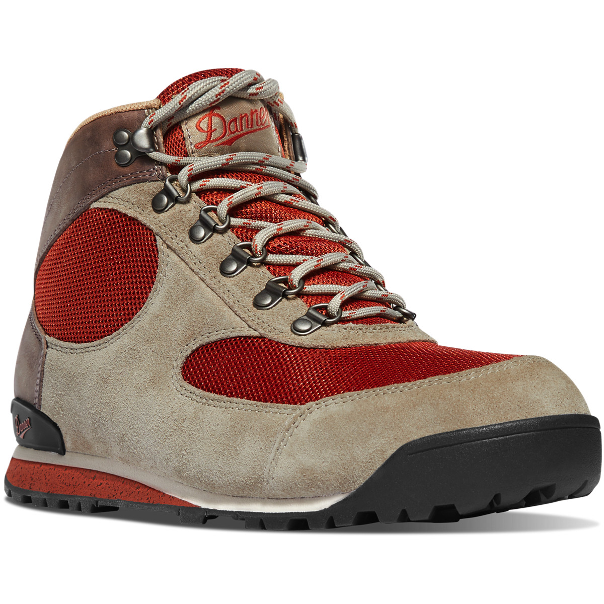 Danner Jag Dry Weather Khaki/Red Hiking Boots Mens - South Africa 07584XMPE